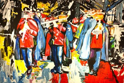 La banda di paese - a Paint Artowrk by Alessia Clementi